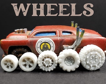 Gaslands Wheels 66 Pc Resin Pack 1:64/20mm