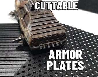 Gaslands & Wargaming Cuttable Armor Plates