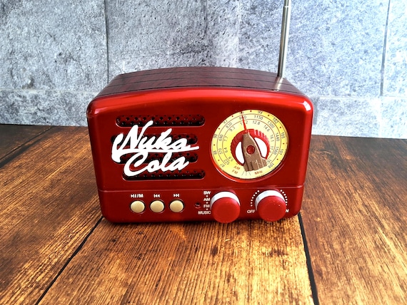 Nuka Cola Radio with Bluetooth, AM, FM, Unofficial Fallout Radiation King