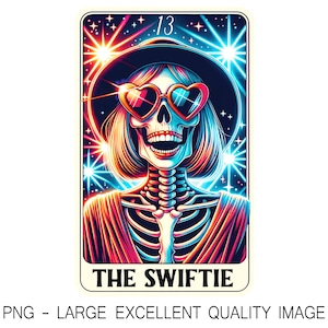 Die Swiftie Tarot-Karte PNG Pop-Art-Stil Taylor Swift-Liebhaber PNG Für Shirt-Design, Wandkunst, Sublimation, DTF-Druck usw. Nur digital