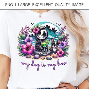 My Dog Is My Boo Franse Bulldog png voor shirtontwerp, kunst aan de muur, sublimatie, DTF-afdrukken, enz. Alleen digitaal