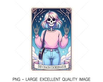 Skelett Tarot Karte PNG, Mama Shirt Design (nur digital)