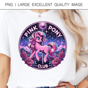 Pink Pony Club PNG Shirt Design Chappell Roan Midwest Princess Tour Shirt Design for Sublimation,  DTF Printing, etc. Digital Only