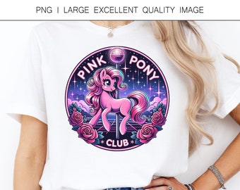 Pink Pony Club PNG Shirt Design Chappell Roan Midwest Princess Tour Shirt Design for Sublimation,  DTF Printing, etc. Digital Only