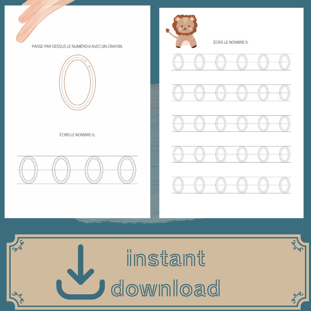 Traceable Letters and Numbers for Children to Print Etsy