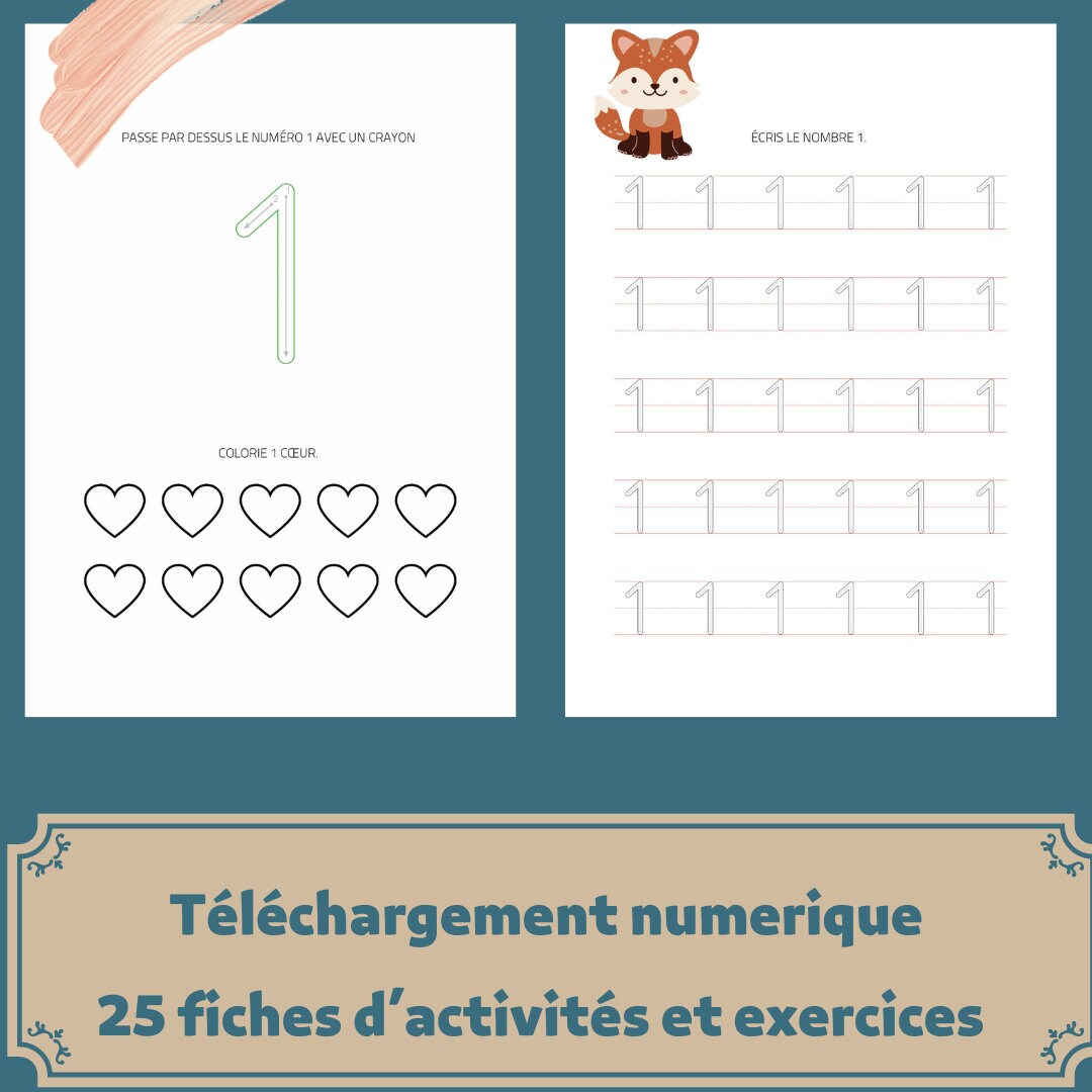 Traceable Letters and Numbers for Children to Print - Etsy