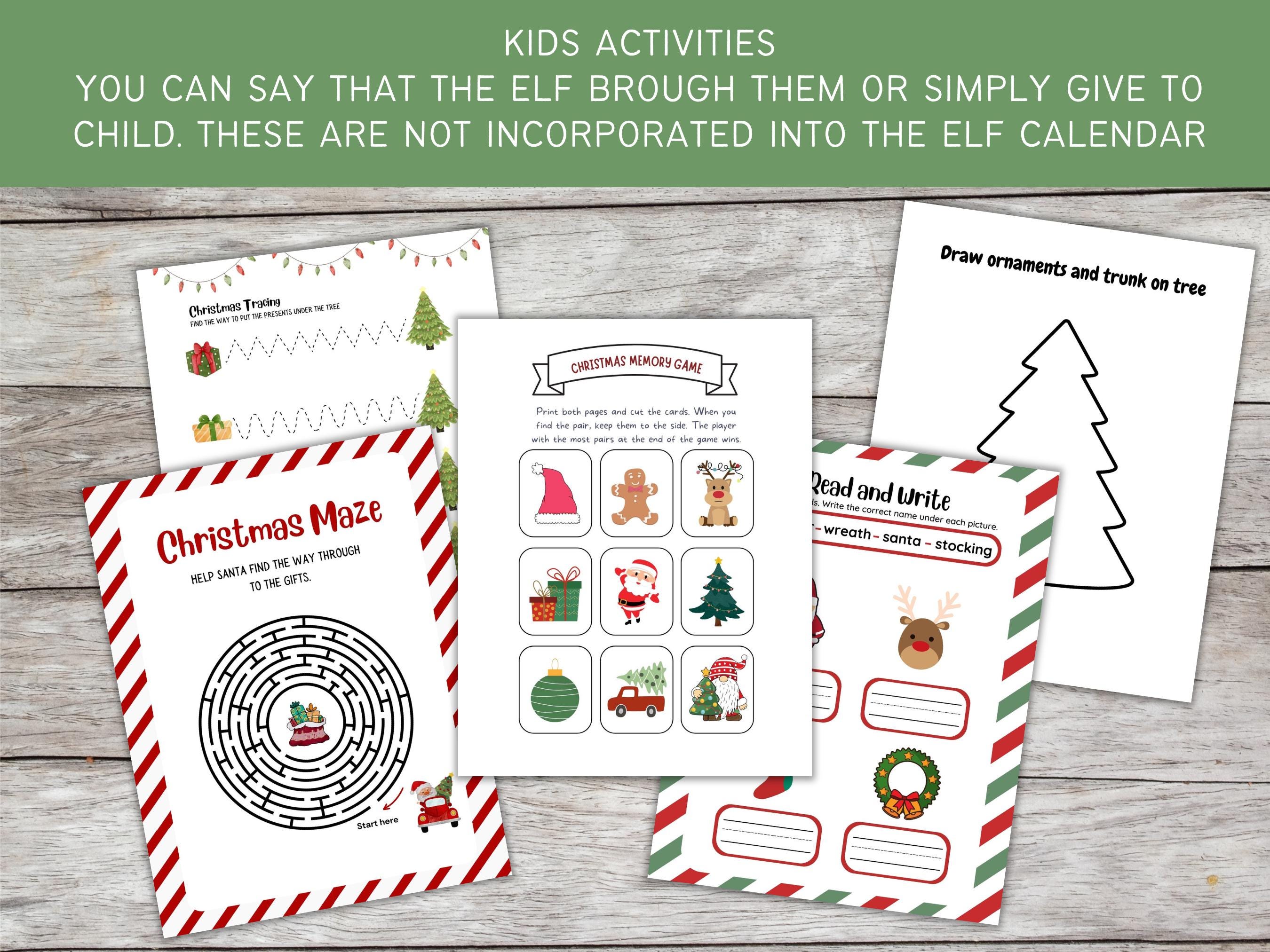 Elf Kit Printable, EASY Elf Setups, Elf Accessories, Elf Letters, Elf ...
