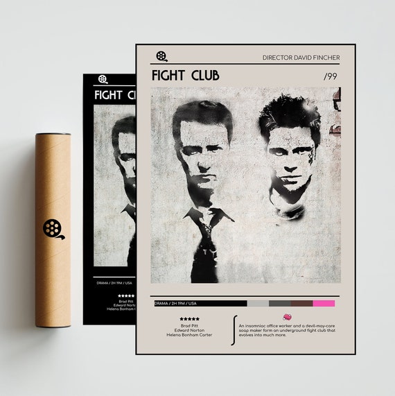 Fight Club / David Fincher / Fight Club Poster / Brad Pitt - Etsy