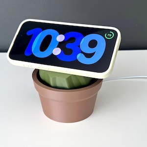 Cactus MagSafe Apple iPhone Charging Stand, MagSafe Charging Dock, MagSafe charging station, MagSafe charging holder, Gift for him