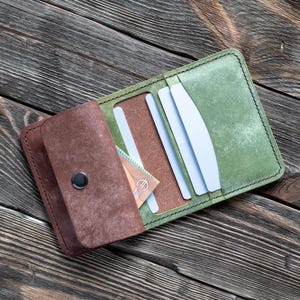 Portafoglio in pelle, Portafoglio fatto a mano, Portafoglio bifold, Portafoglio per carte, soldi e monete, Portafoglio da uomo, Portafoglio per uomo, Portafoglio regalo, Regalo per lui