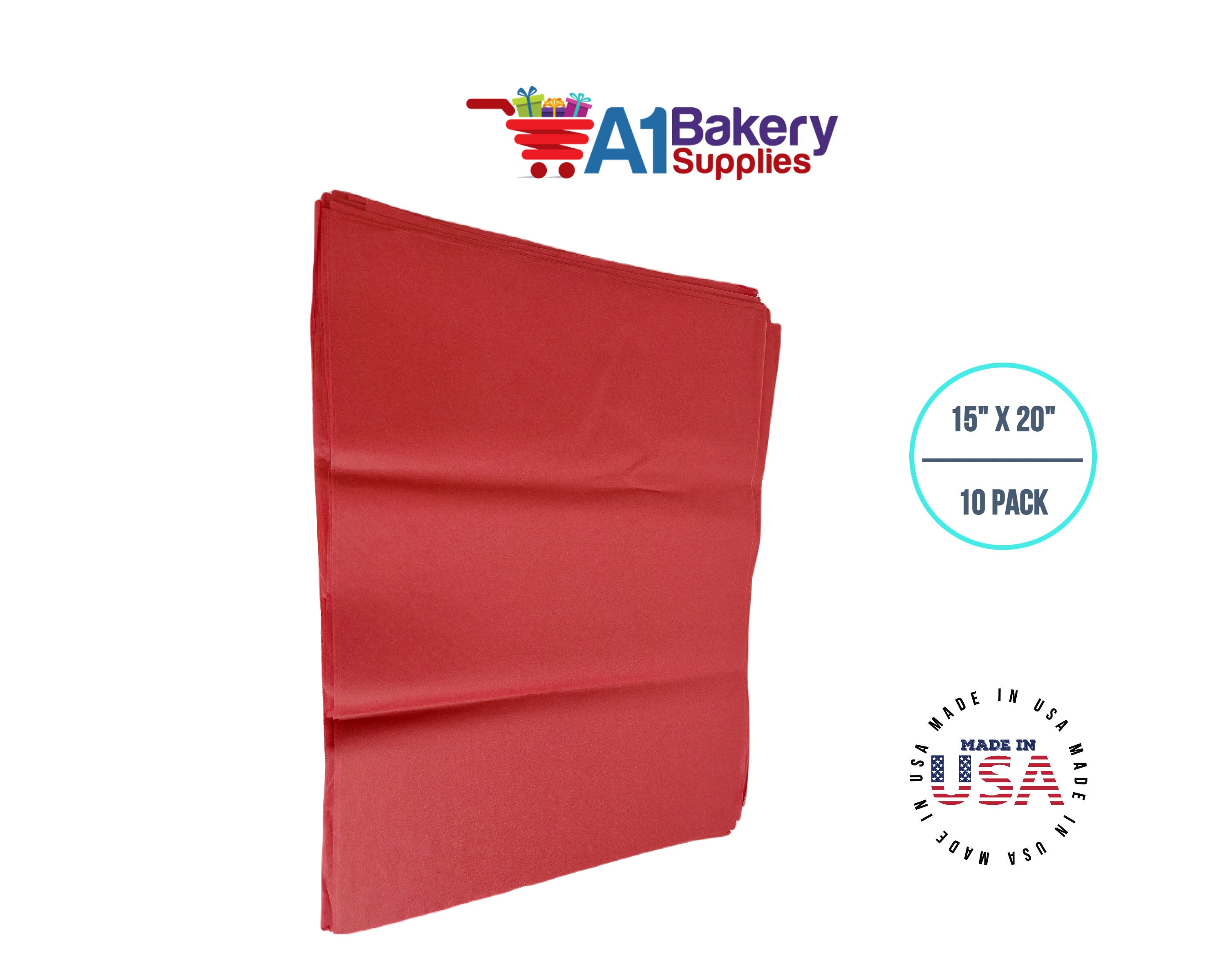 Red Tissue Paper Bulk Large Sheets,10 sheets 20X26 Acid Free Art Paper,  Perfect for Gift Wrap, Storage, Packing, Art & Craft Bulk Pack Archiving