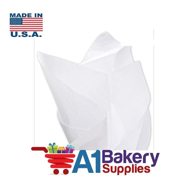 White Tissue Paper Squares, Bulk 100 Sheets, Premium Gift Wrap and Art  Supplies for Birthdays, 15 Inch X 20 Inch A1bakerysupplies 