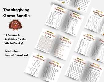 Thanksgiving Printable Kids | Thanksgiving Printable Game | Thanksgiving Games Printable |Thanksgiving Games | Thanksgiving Game Bundle