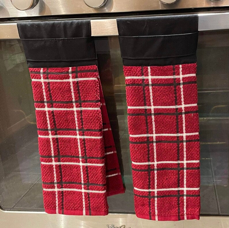 Customized Kitchen Hanging Dish Towel Oven Door Towel Cotton Etsy