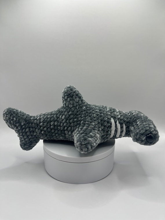 Bansusu Peluche a forma di squalo martello, 99 cm, morbido, farcito, animali selvatici, regalo per ragazzi e ragazze
