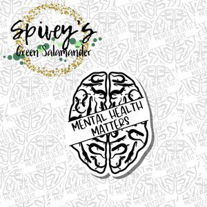 Mental Health Matters Sticker Salamander Brain Sticker Mental Health Sticker