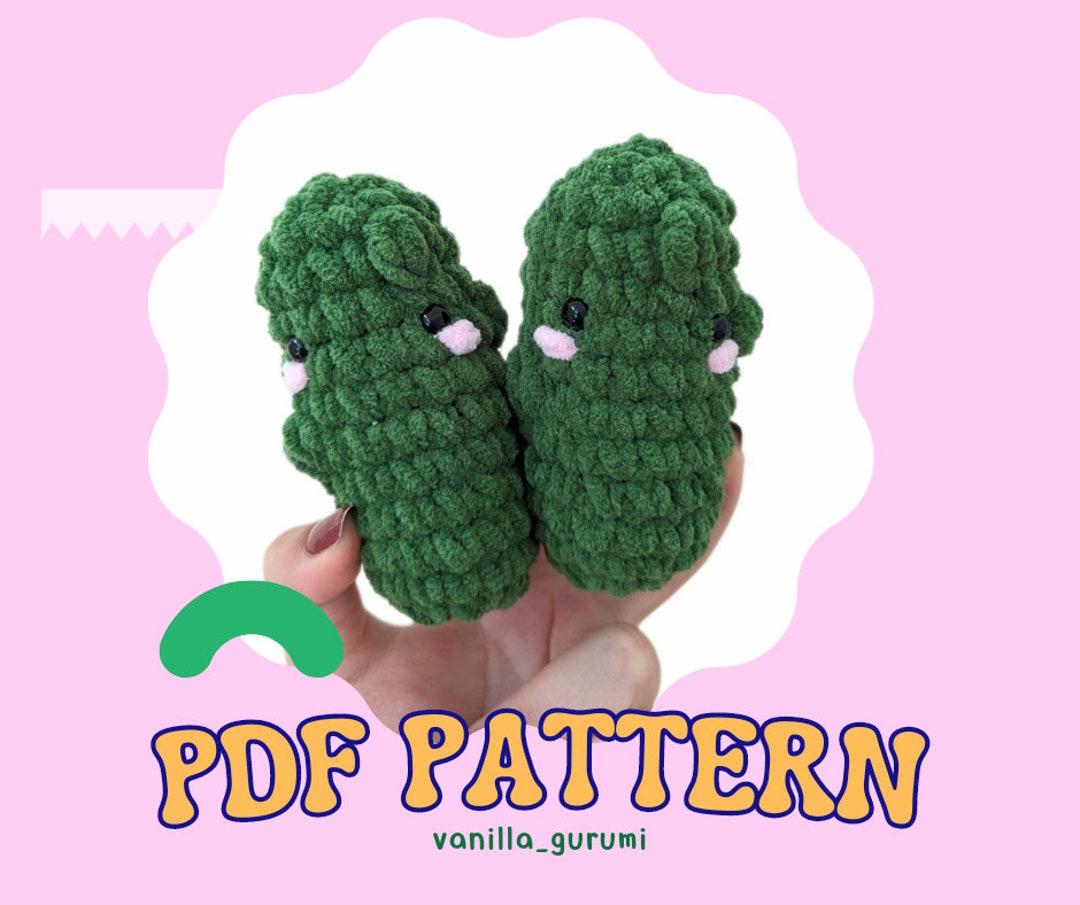 Crochet Pickle PATTERN PDF Amigurumi for Beginners Gift Ideas Etsy