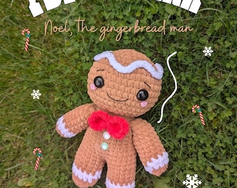 Gingerbread man PDF pattern | Christmas crochet pattern | Amigurumi Christmas pattern | Christmas plushies | gingerbread