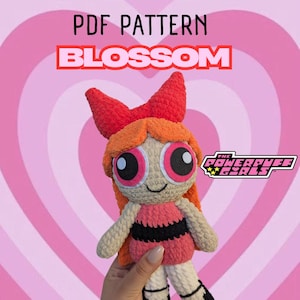 Blossom PDF pattern / Amigurumi Powerpuff girls / crochet pattern / Amigurumi kawaii / cartoon