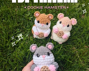 Amigurumi Cookie Hamster Patrón PDF / Ganchillo Hamster