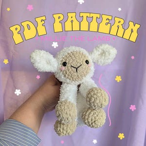 ミリー・ザ・ラムのPDFパターン / かぎ針編みの編みぐるみパターン / 子羊のかぎ針編みパターン / 羊のぬいぐるみのかぎ針編み / 初心者向け
