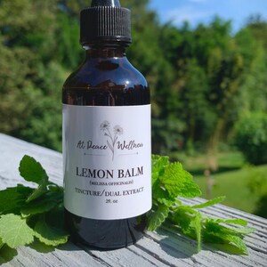 Lemon Balm Tincture/ Dual Extract, melissa officinalis, herbal extract