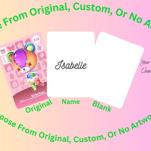 Custom Made Animal Crossing Cards! Any Amiibo Character!