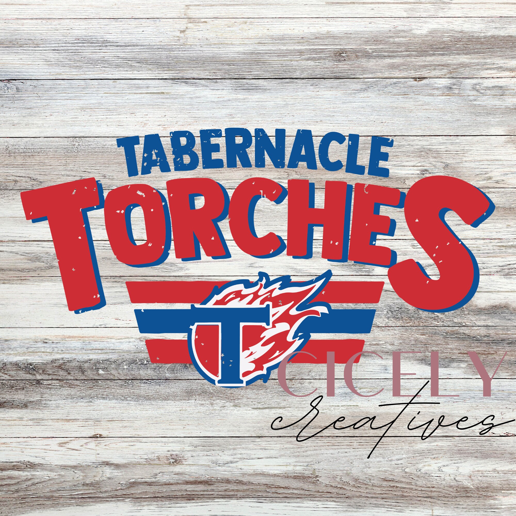 Tabernacle Christian School Torches Football Vintage Etsy