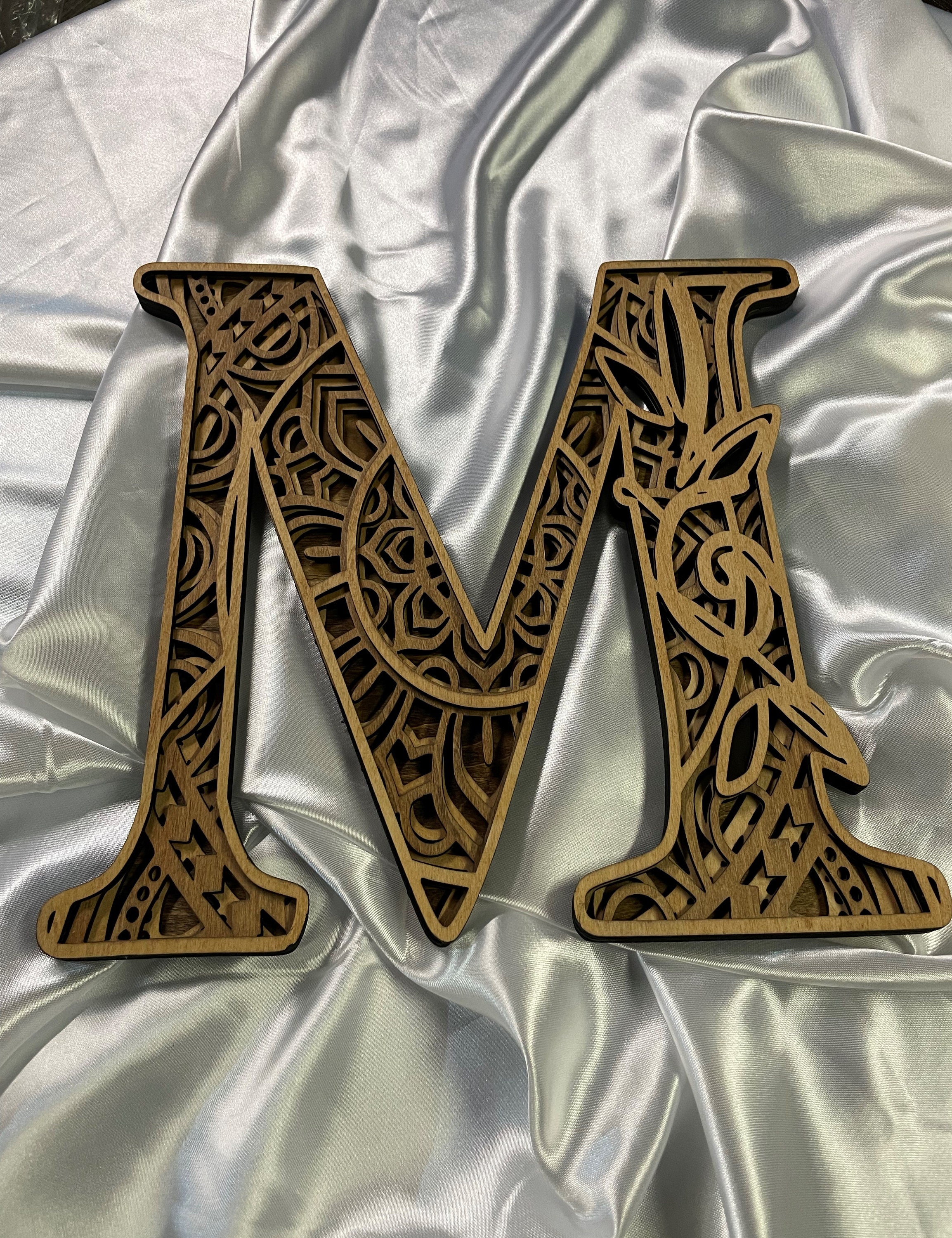 PERSONALIZED WOODEN ALPHABET Letters, Wooden Alphabet, 3D Alphabet
