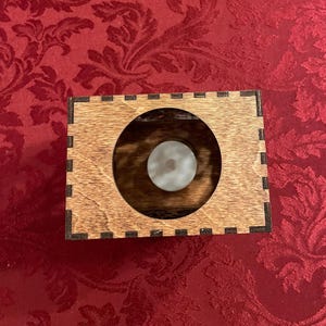 Tree Of Life Holder, Wood Tealight Lantern with Battery Candle image 5
