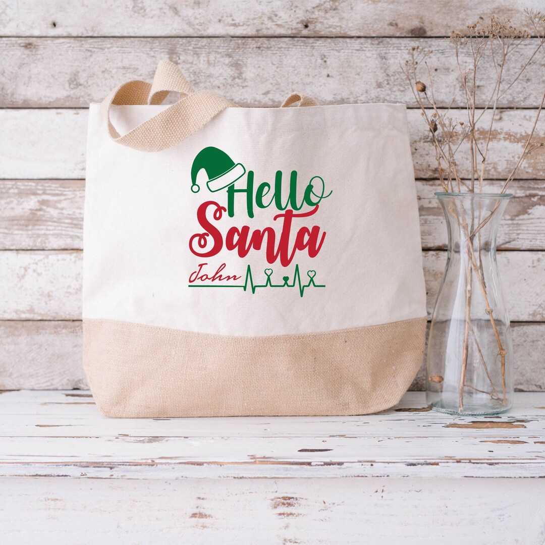 Christmas Jute Bags Nurse Jute Sack Xmas Totes Gifts for Etsy