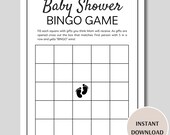 Baby Shower Bingo Game, Printable Baby Bingo Game, Fun Baby Shower Games