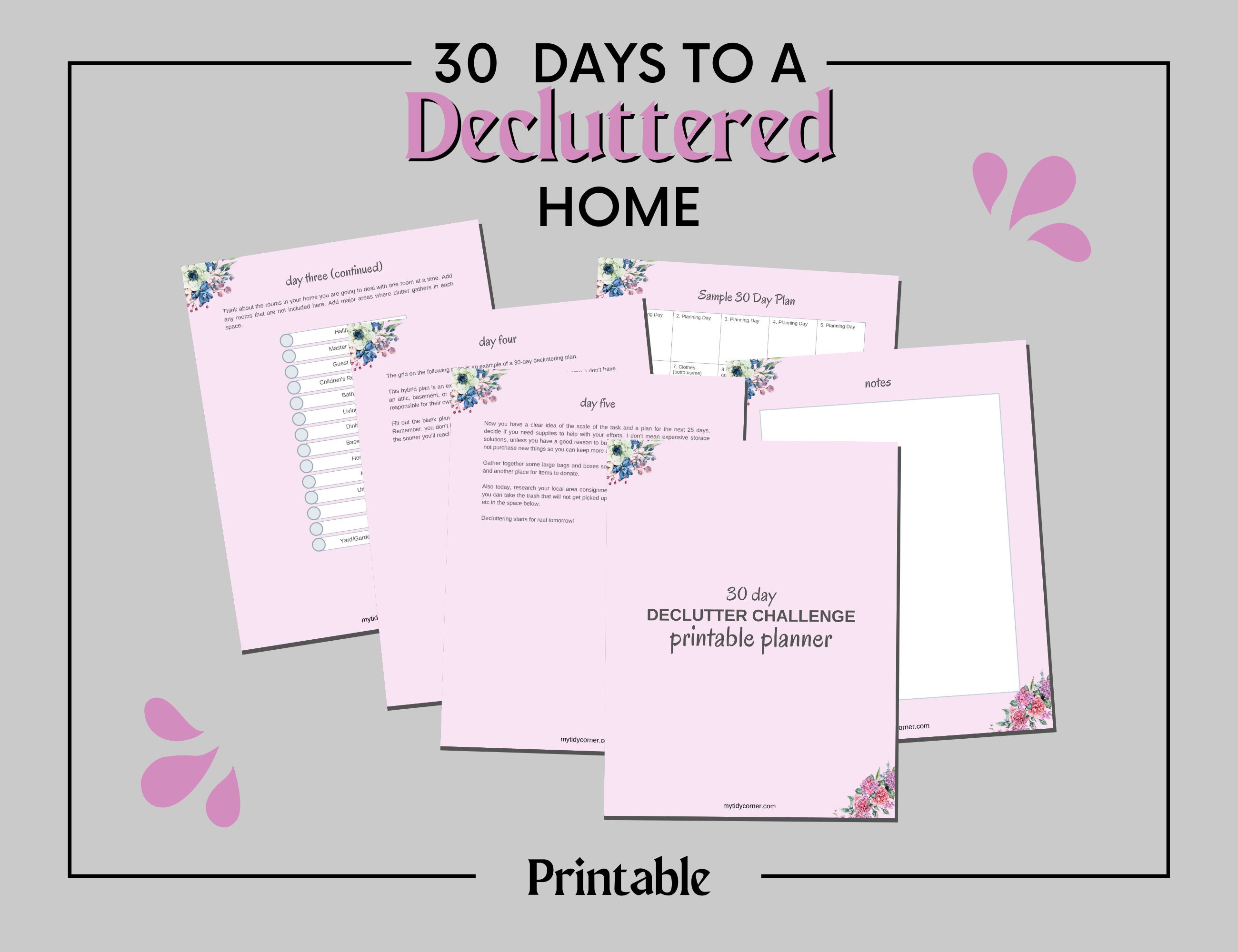 Extreme Declutter Challenge Worksheet.pdf 30 Day Declutter Challenge, Declutter Checklist, Declutter Planner ...