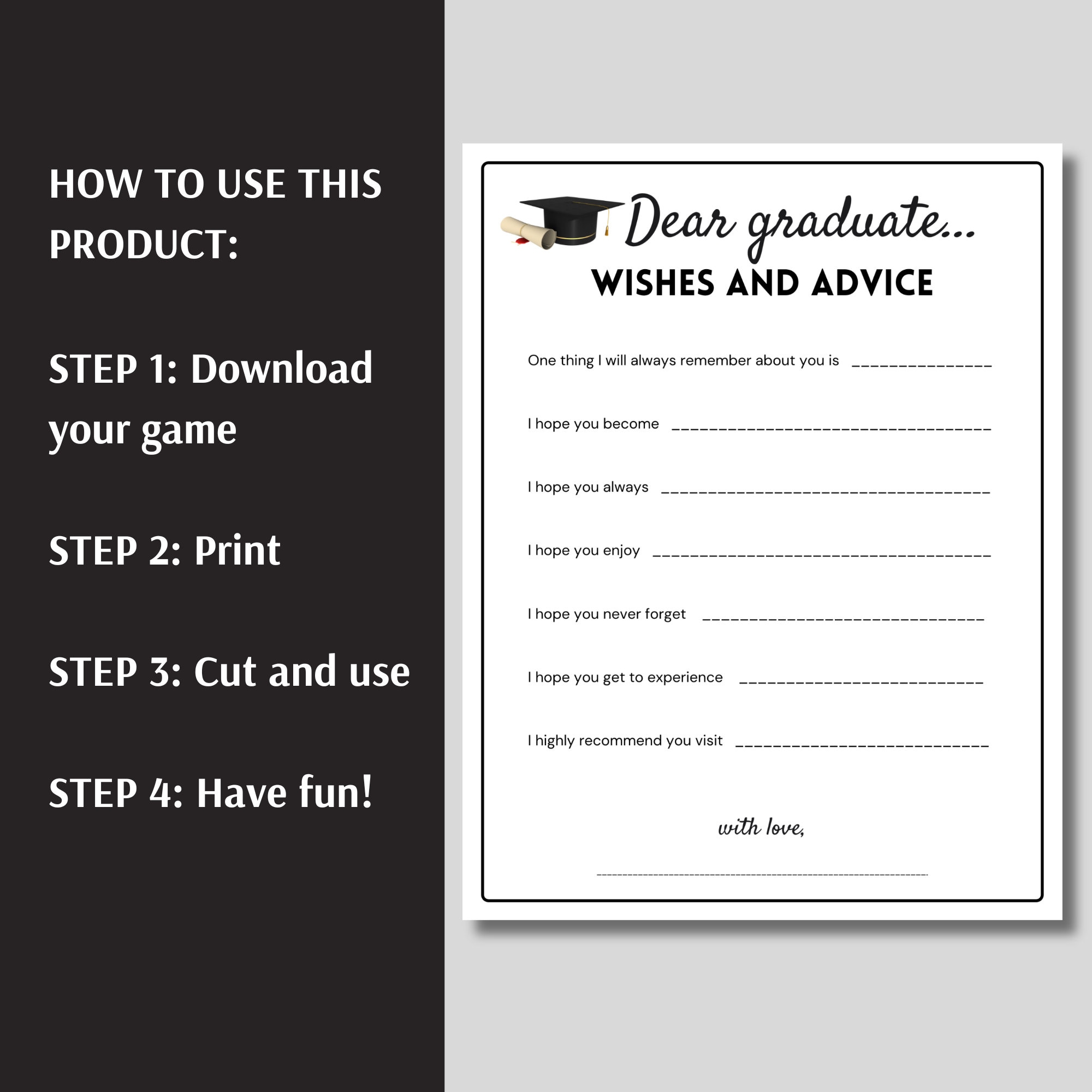 Gradution Notes Note to the Graduate, Graduation Advice Cards, Wishes for the Graduate ...