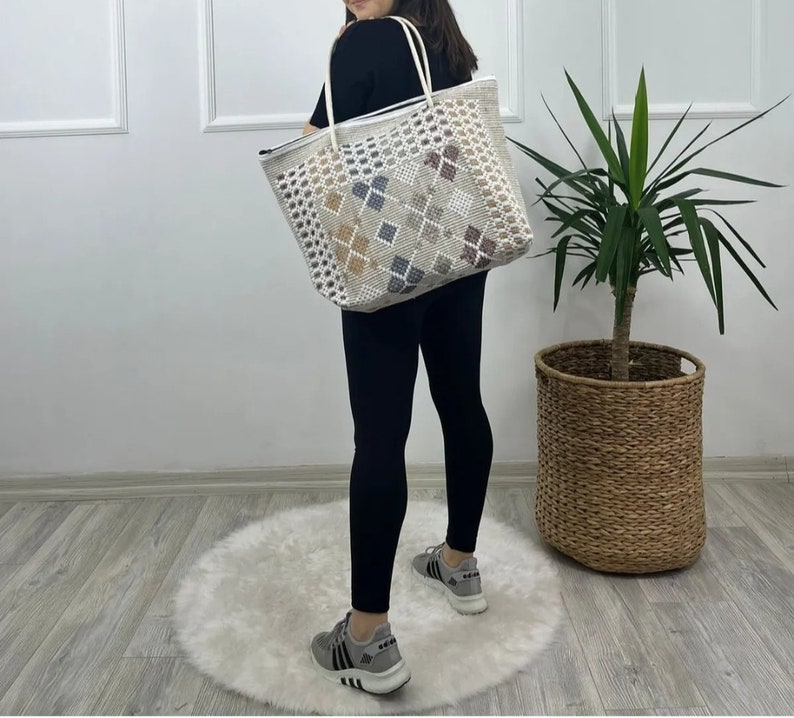 Extra Large Bag, Handmade Crossbody Bag vintage Handmade Kilim Rug ...