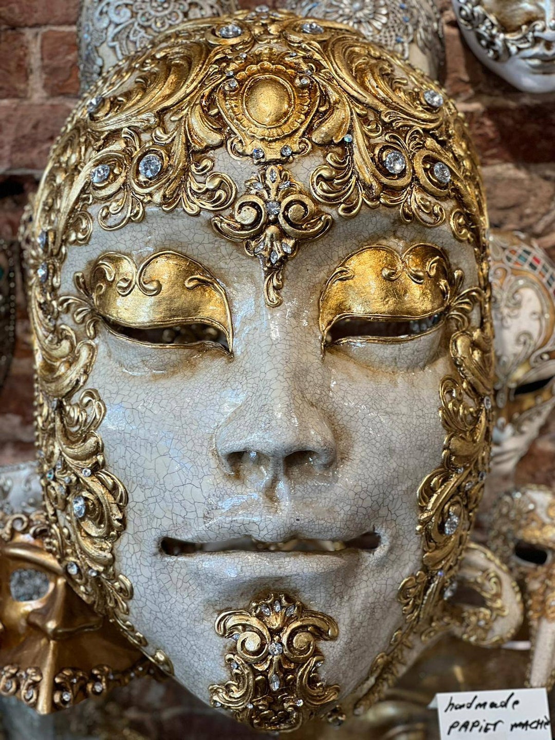 Mask Wall Decor gold Face Etsy