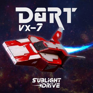 Postkartenset: VX-7 Dart Raumschiff