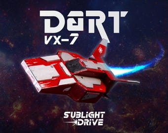 Postcard Kit: VX-7 Dart Starship
