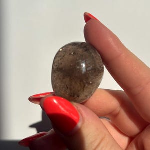 Smokey Quartz Lense | Brazilian Smoky Quartz | High Quality Polished Crystals | Crystal Healing