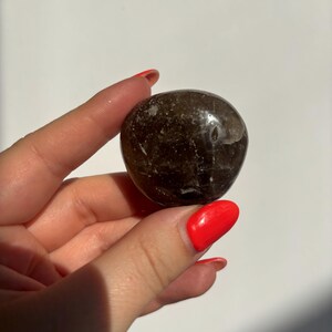 Smokey Quartz Lense | Brazilian Smoky Quartz | High Quality Polished Crystals | Crystal Healing