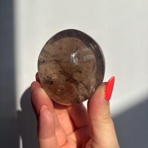 Smokey Quartz Lense | Brazilian Smoky Quartz | High Quality Polished Crystals | Crystal Healing