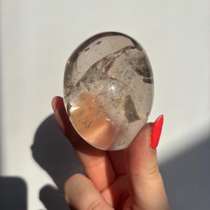 Smokey Quartz Lense | Brazilian Smoky Quartz | High Quality Polished Crystals | Crystal Healing