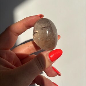 Smokey Quartz Lense | Brazilian Smoky Quartz | High Quality Polished Crystals | Crystal Healing