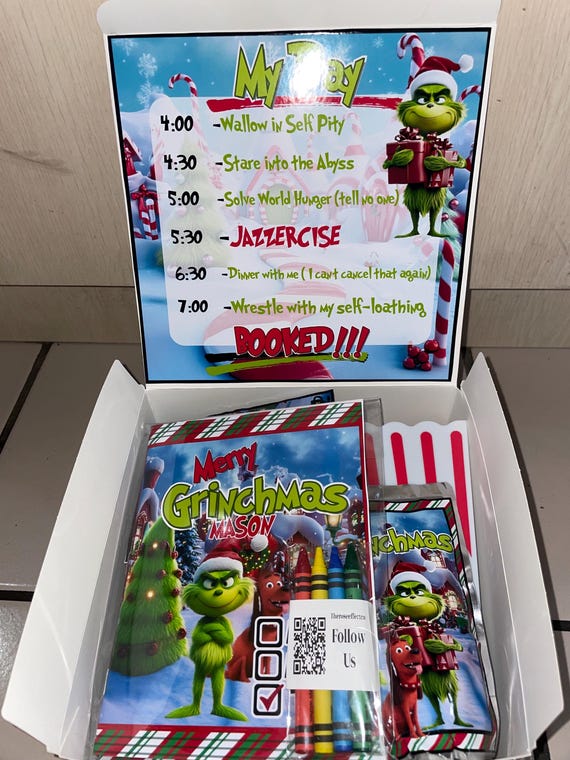 Christmas Eve gift box / grinchmas box/ any Christmas theme can be done