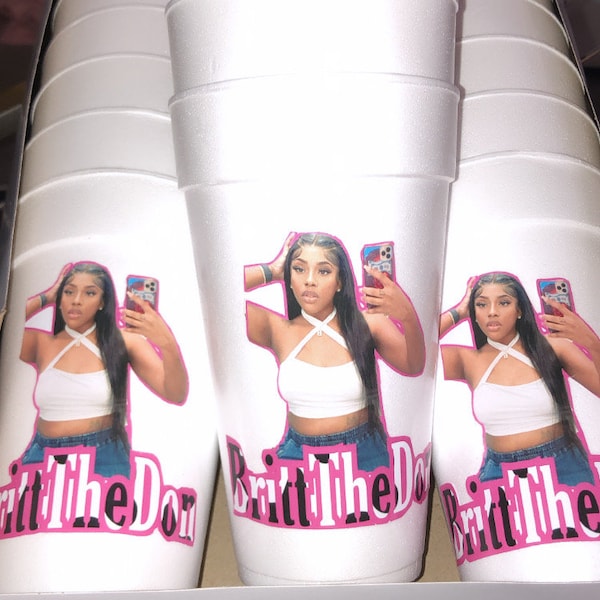 Styrofoam cups personalized set