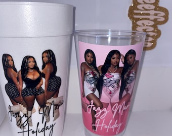 Customizable Party Cups, Personalized Birthday Cups, Set of 10