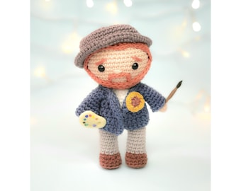 PDF Van Gogh amigurumi - crochet pattern by Pupi popi *English
