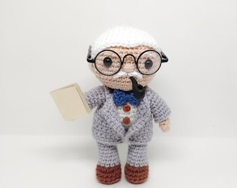PDF: Carl Jung amigurumi - crochet pattern by Pupi popi *English