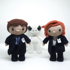 PDF: Pack The X Files amigurumi - crochet pattern by Pupi popi *English