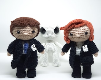 PDF: Pack The X Files amigurumi - crochet pattern by Pupi popi *English